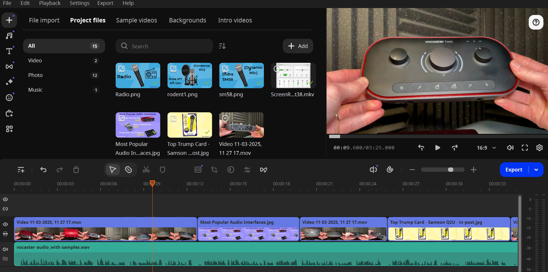 Movavi video editor