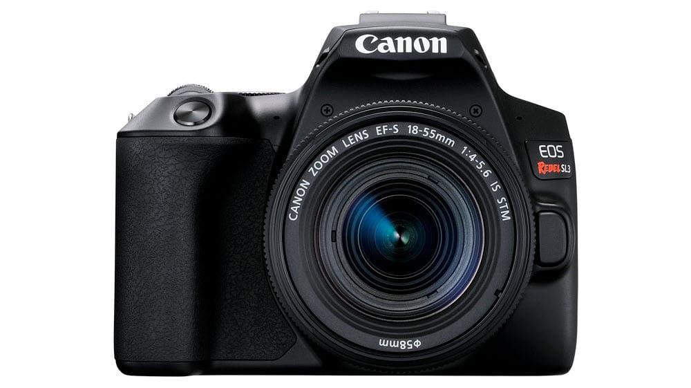 Canon EOS Rebel SL3 camera & lens